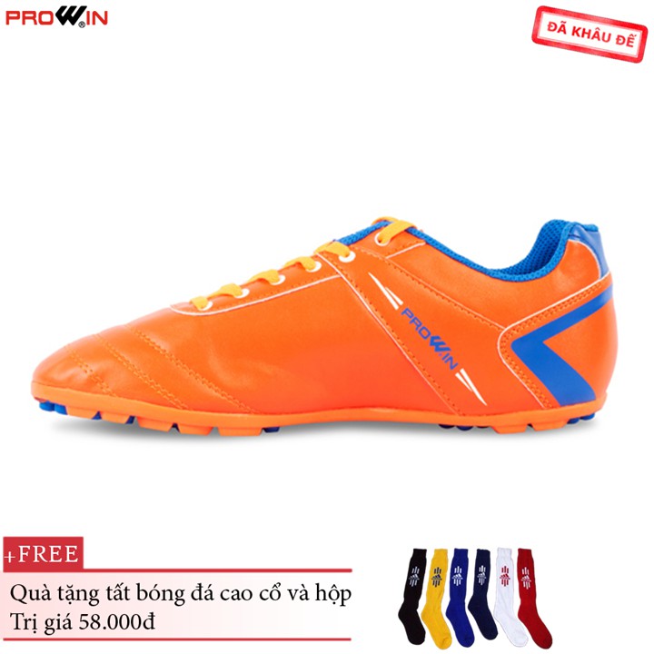 Giày đá bóng Prowin S50 cam trẻ em - nhà phân phối chính từ hãng