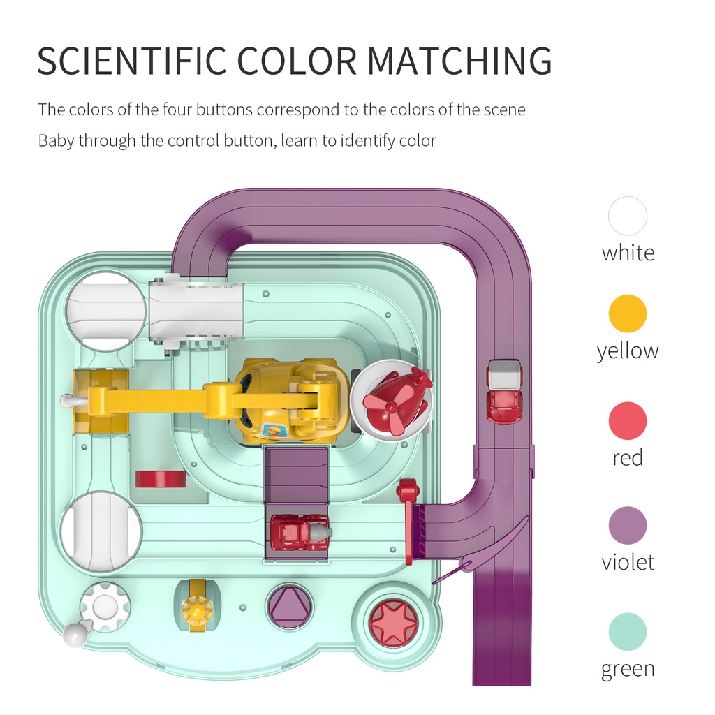 Bộ đồ chơi lắp ráp phiêu lưu xe ô tô cho bé
