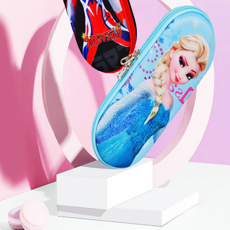 Hộp đựng bút cho bé siêu xinh hình công chúa elsa, Songoku , Pony, màu sắc đẹp ngăn ngăn chứa bút rộng rãi