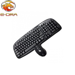 Bàn phím + chuột không dây edra ec888bk - hàng chính hãng