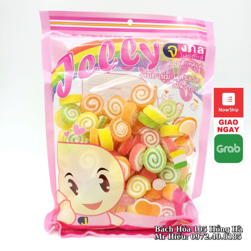 [T1/2022] Kẹo dẻo Jelly Thái Lan 500g (gói to siêu tiết kiệm)