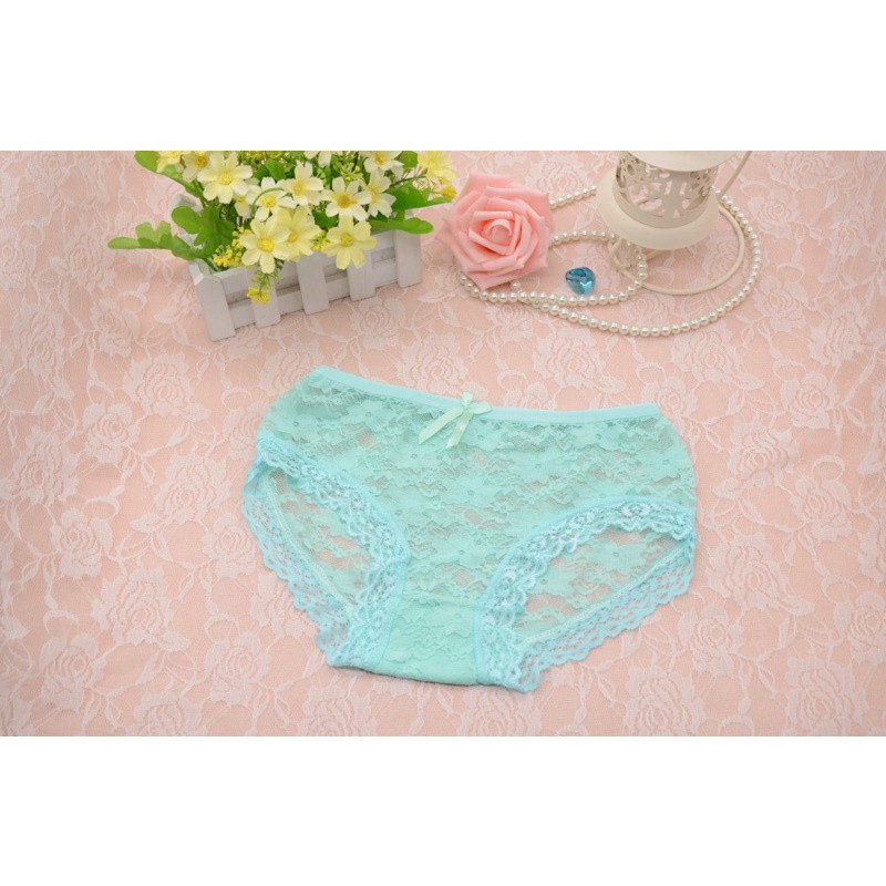 ♥️Quần Lót Nữ ❤ Combo 5 Quần Lót Ren Nữ Mỏng Mát Ren Thái Mềm Q3808