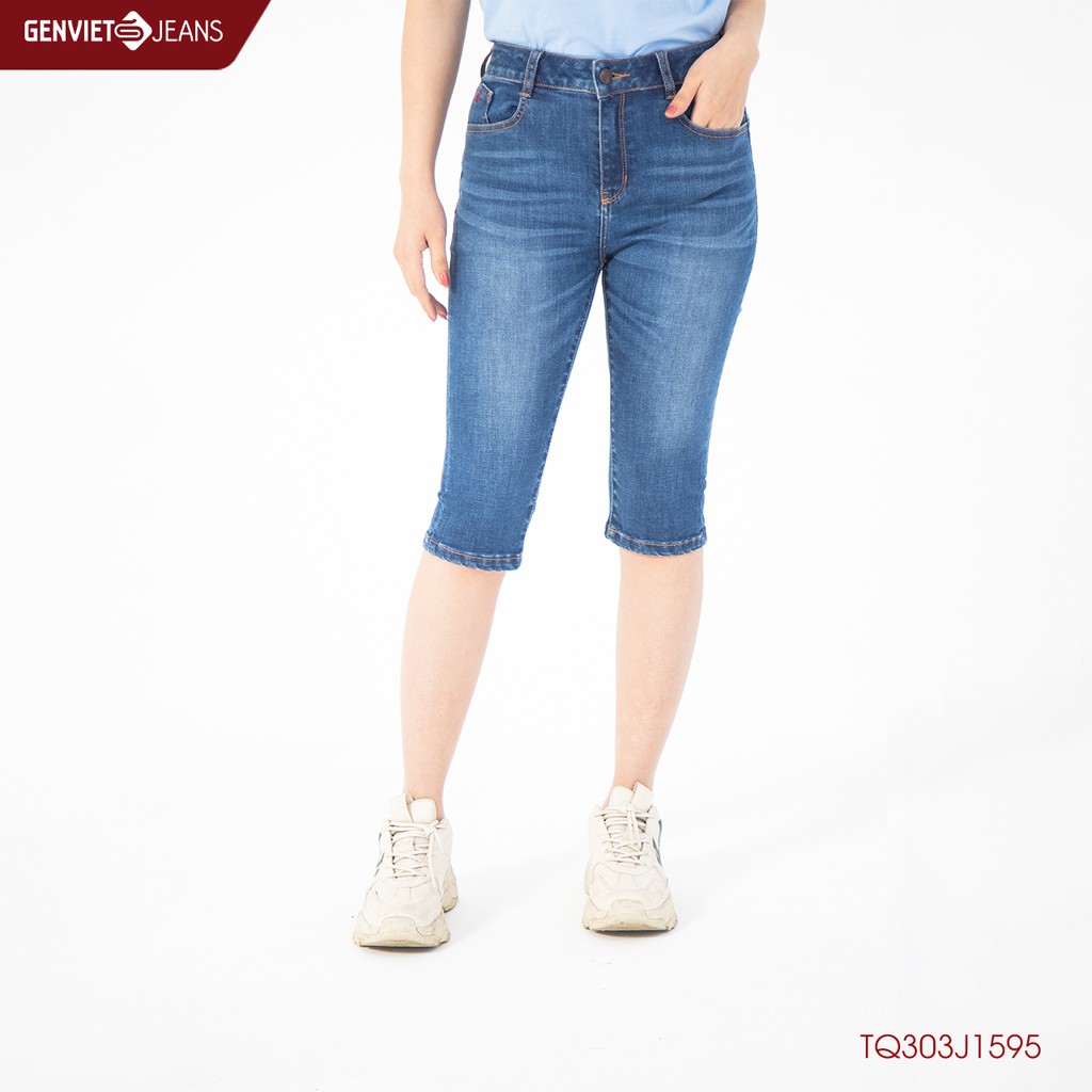 Quần Ngố Jeans Nữ TQ303J1595 GENVIET