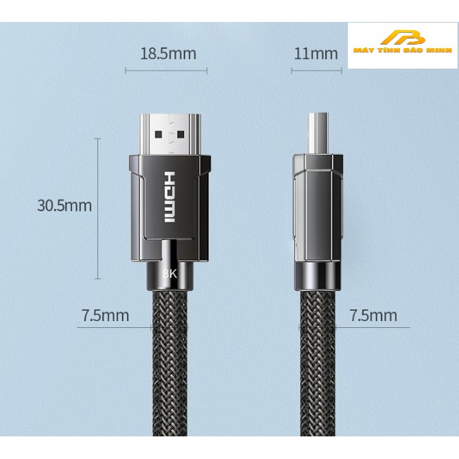 Cáp HDMI 2.1 Cao cấp Ugreen 70319 70320 70321 80602 Dài 1m 1,5m 2m 3m - Hàng Chính Hãng