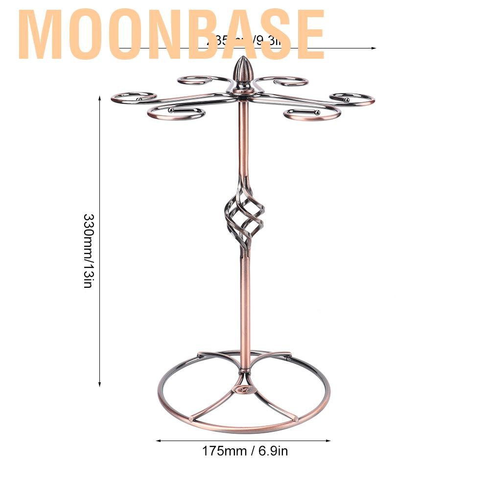 Moonbase Straight Retro Style Wine Glass Rack Holder Cup Hanging Shelf Organizer for Home Bar Restaurant