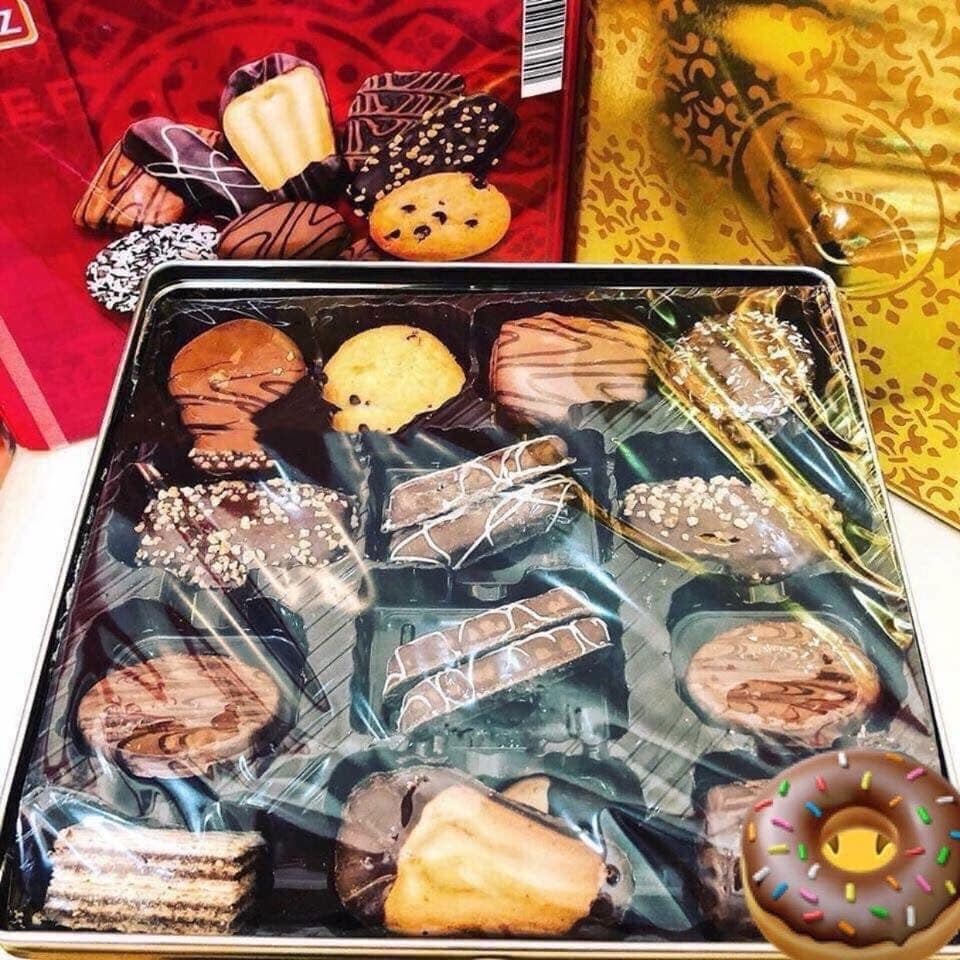 Bánh quy Socola Lambertz Composition 1kg - Đức - mẫu đỏ