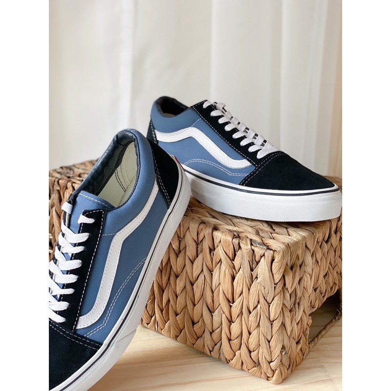 Giày Sneaker [REAL] Vans-Old-Skool-Navy-VN000D3HNVY