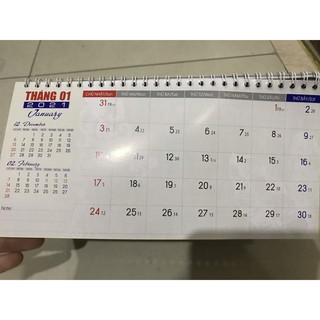 Lịch để bàn 2021 chữ A Phong Thủy