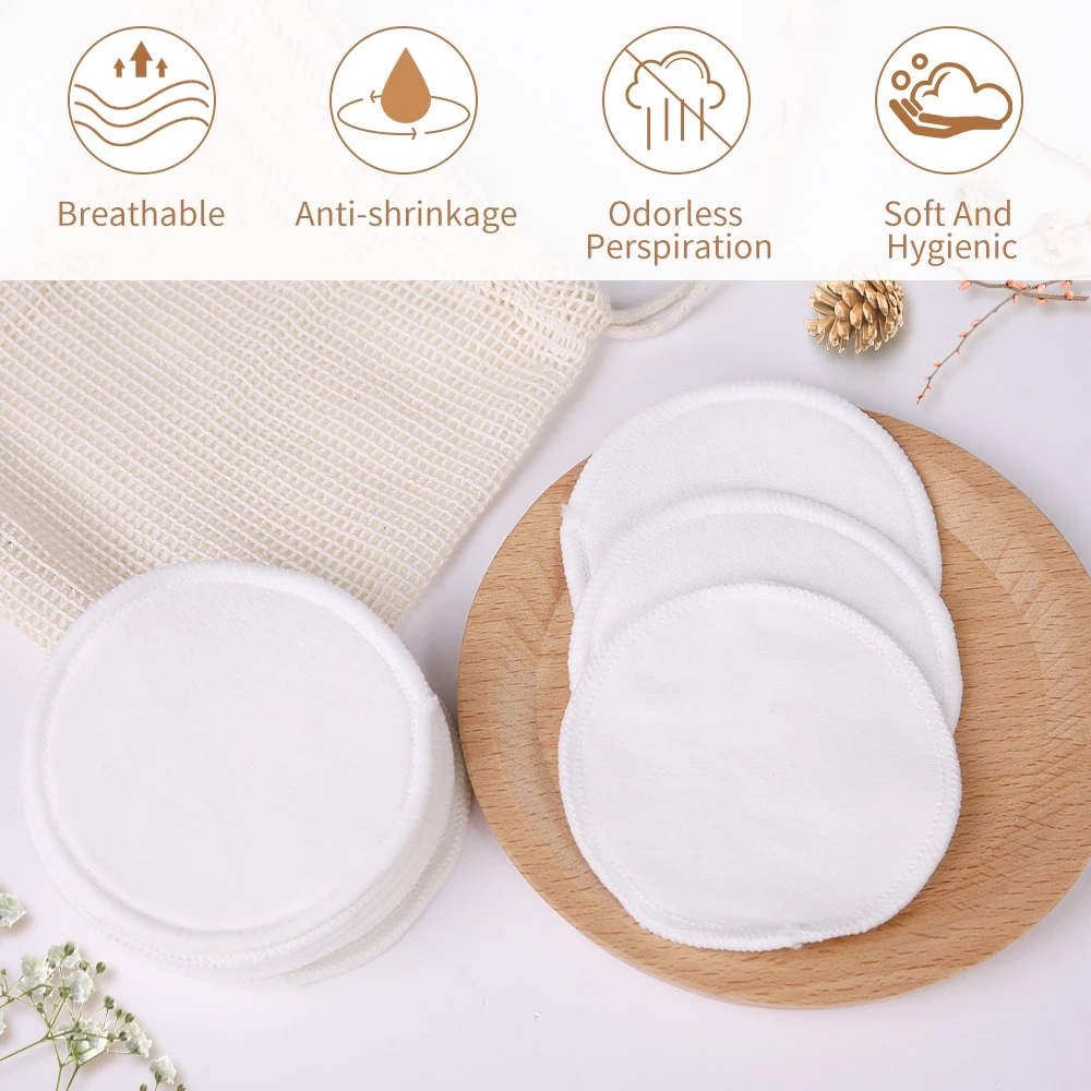 [Hàng mới về] Bông tẩy trang chất liệu cotton tre tái sử dụng tiện lợi