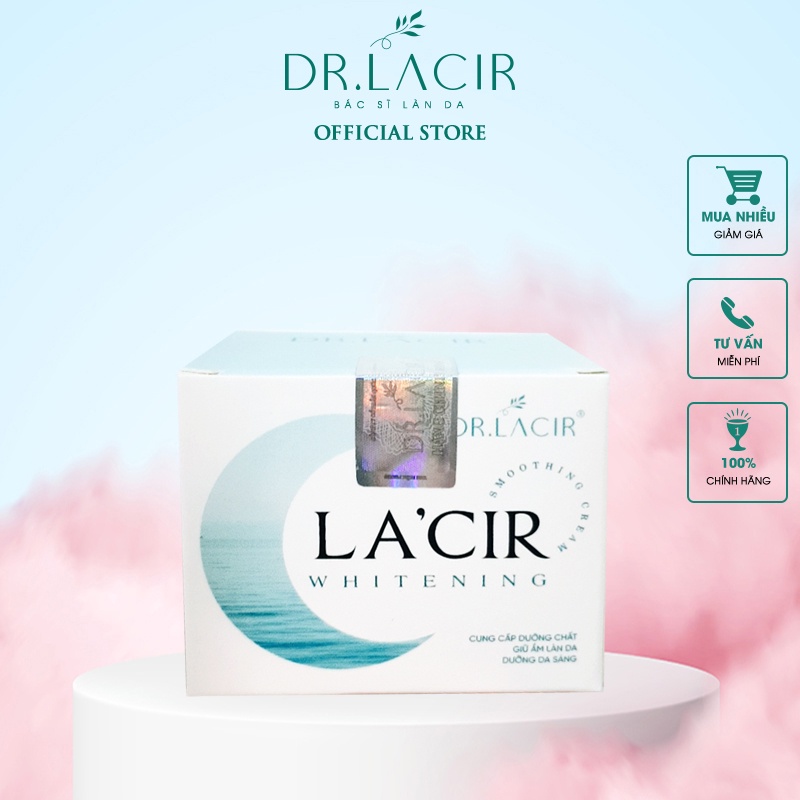 Kem dưỡng da ban đêm mini La'cir Whitening Smoothing Cream DR.LACIR hộp 5g DR603