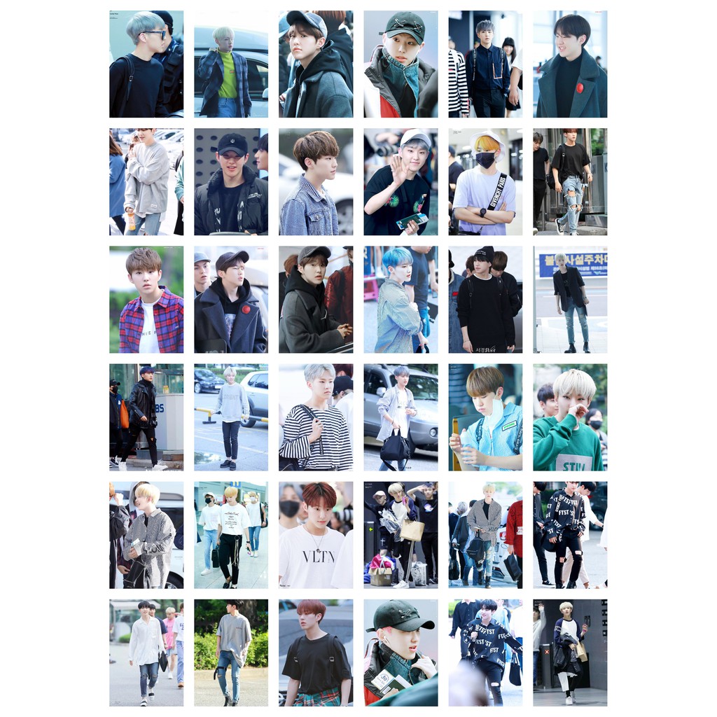Lomo card 36 ảnh thành viên Seventeen Hoshi fashion style