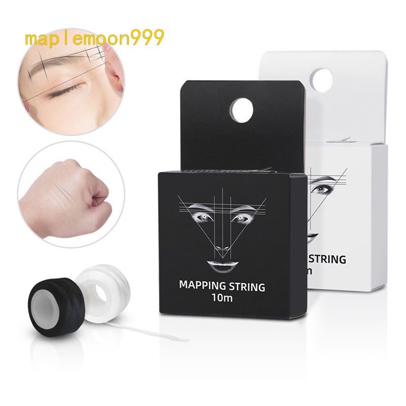 Cuộn Dây Vải Lanh 10M Màu Nâu Đo Lường Định Vị Lông Mày/Trang Điểm Lông Mày