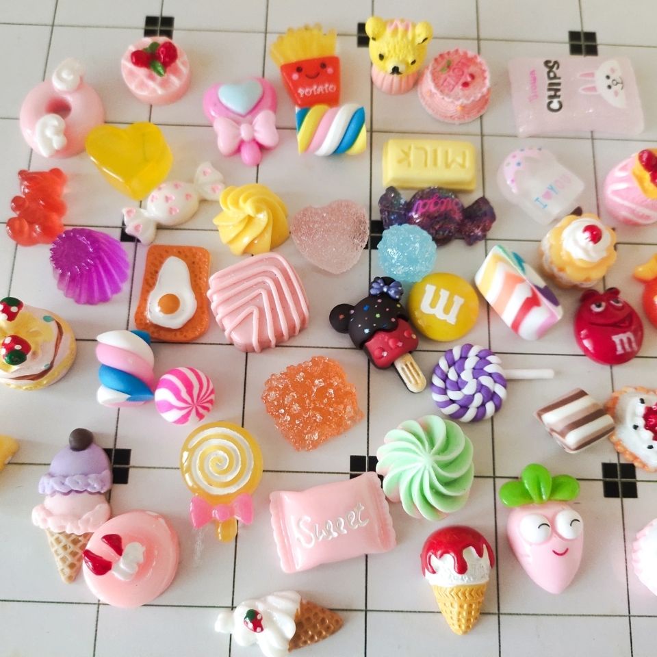 Đồ chơi mô hình thức ăn mô phỏng mini bằng nhựa resin phong cách đa dạng tùy chọn trang trí đáng yêu cho trẻ em