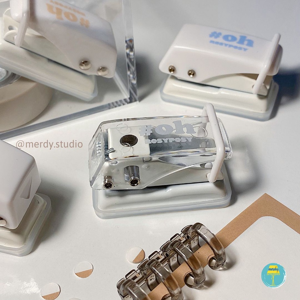 Dụng cụ bấm lỗ sổ còng mini RosyPosy #OH! Hole Puncher