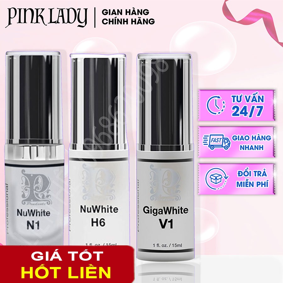 Kem Nuwhite Mibiti Prudente hồng nhũ hoa N1, hồng vùng kín nuwhite V1, khử thâm nách mông bẹn H6 15ML