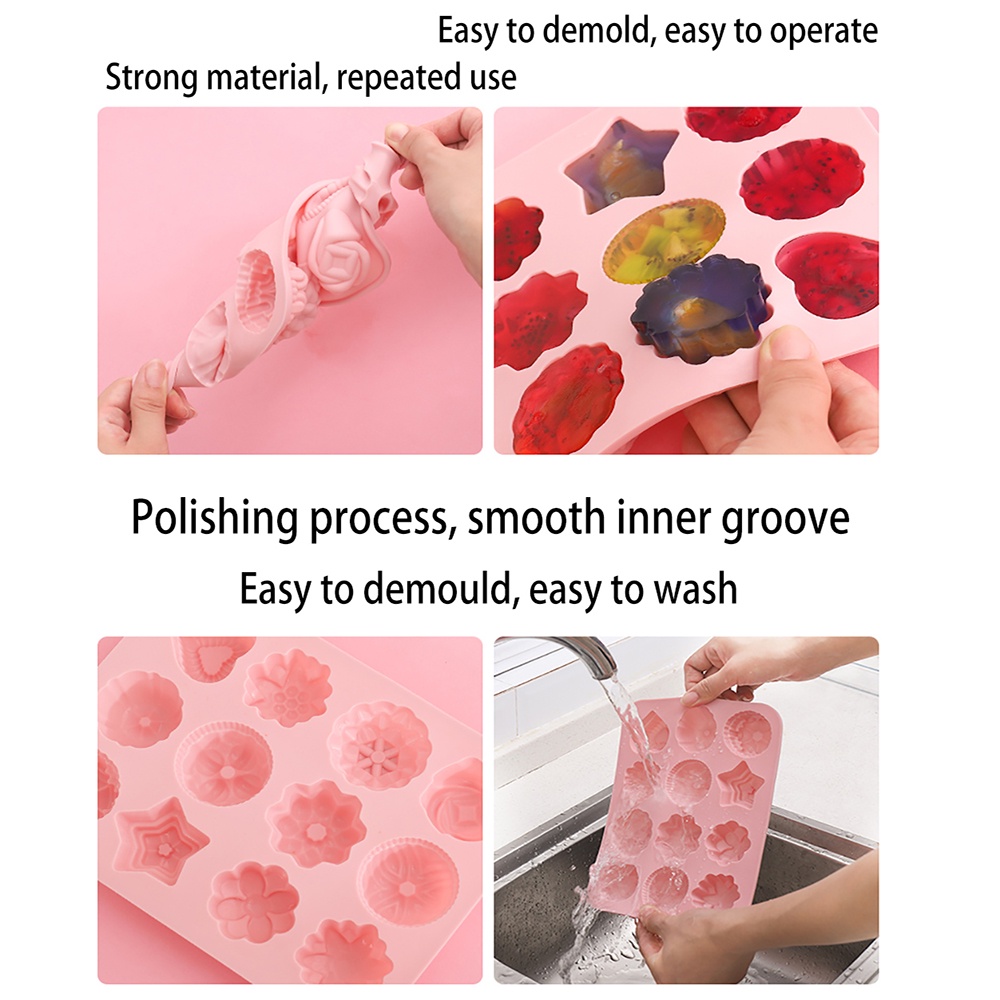 12 Loại Hoa Và Cây Silicone Làm Bánh