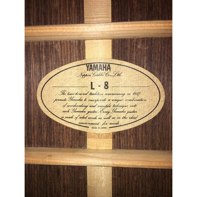 Guitar Acoustic Yamaha L8