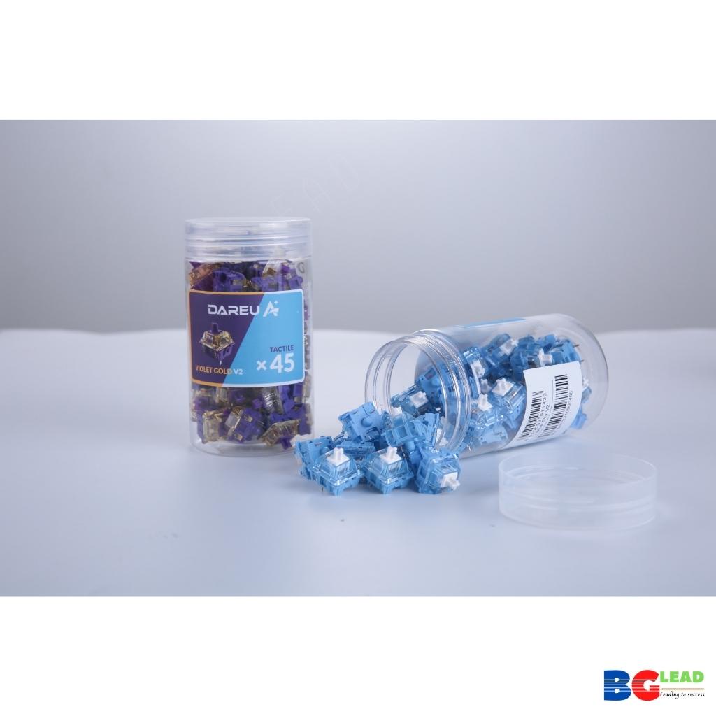 Switch thay nóng cho bàn phím cơ DAREU customized &amp; pre-lubed switchs VIOLET GOLD| BLUE SKY