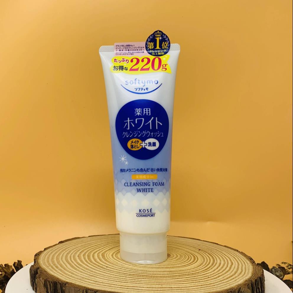 Sữa rửa mặt KOSE Softymo 200g Nội Địa Nhật KOSE Hyaluronic acid collagen white