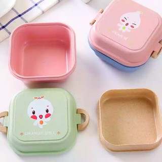 Hộp đựng cơm lúa mạch / Hộp cơm bento 2 tầng