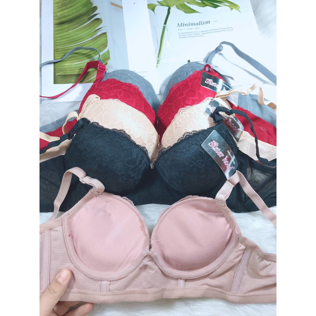 Áo lót siêu nâng ngực đệm dày bản to hàng SISTERHOOD 2373 nhập khẩu Thái Lan