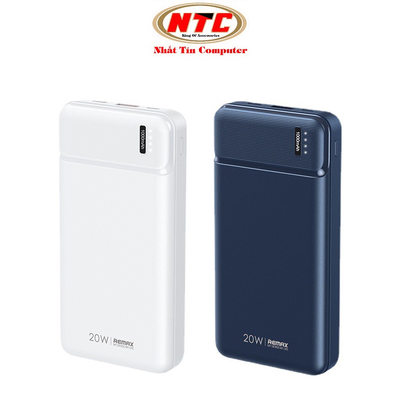 Pin dự phòng sạc nhanh Remax RPP-288 dung lượng 20000mAh - hỗ trợ QC và PD 20W (2 màu tuỳ chọn) nhattin_flagship_store