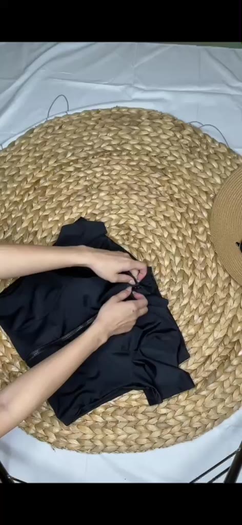 Bộ bikini liền thân dây kéo, đồ bơi 1 mảnh, bodysuit dây khóa kéo áo có tay dáng quần kín đáo EVALU STORE [A4] | BigBuy360 - bigbuy360.vn