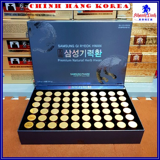An Cung Ngưu Hoàng Hàn Quốc Hộp 60 Viên Samsung Gi Ryeok Hwan