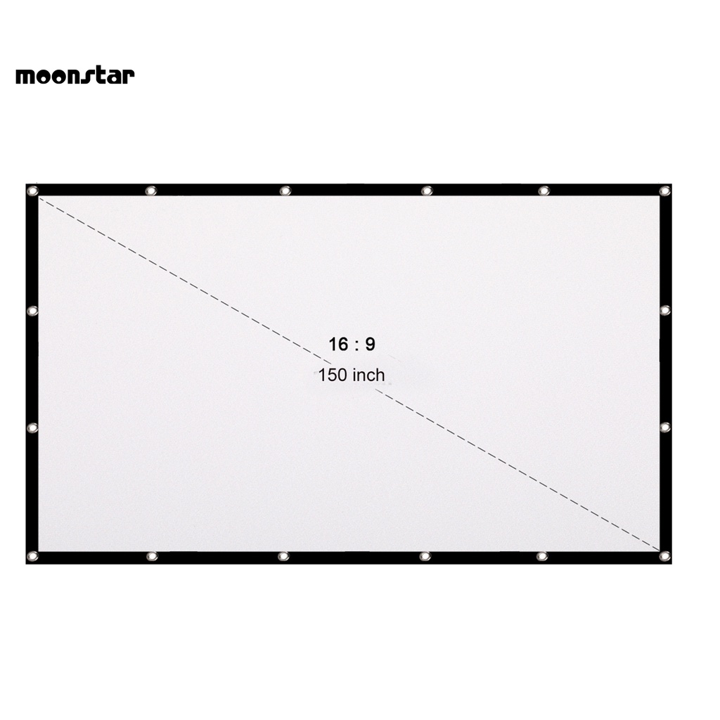 MS   150 Inch Projector Screen 150 Inch Polyester Simple Movie Screen Anti-crease for Indoor | BigBuy360 - bigbuy360.vn