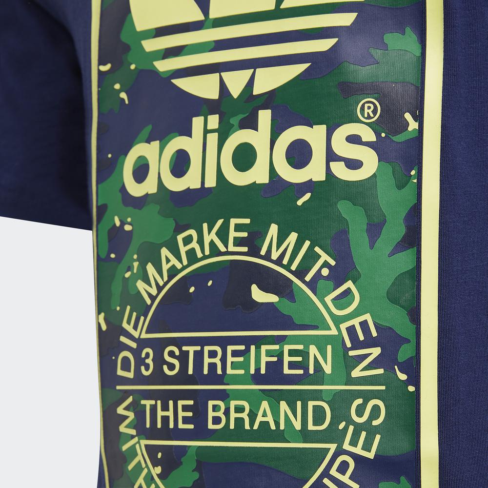 [Mã WABRDAS68 giảm 10% tối 150k đơn từ 1 triệu] Áo Tee adidas ORIGINALS Bé trai Camo Print Graphic Tee Màu đen H20299