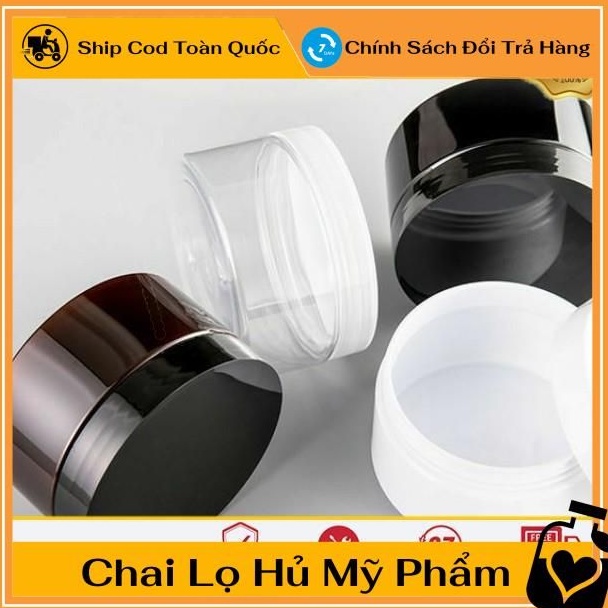 Hủ Đựng Kem ❤ TOP GIÁ RẺ ❤ Hũ đựng kem nhựa pet 100g đựng mỹ phẩm, thực phẩm, đồ khô, ngũ cốc