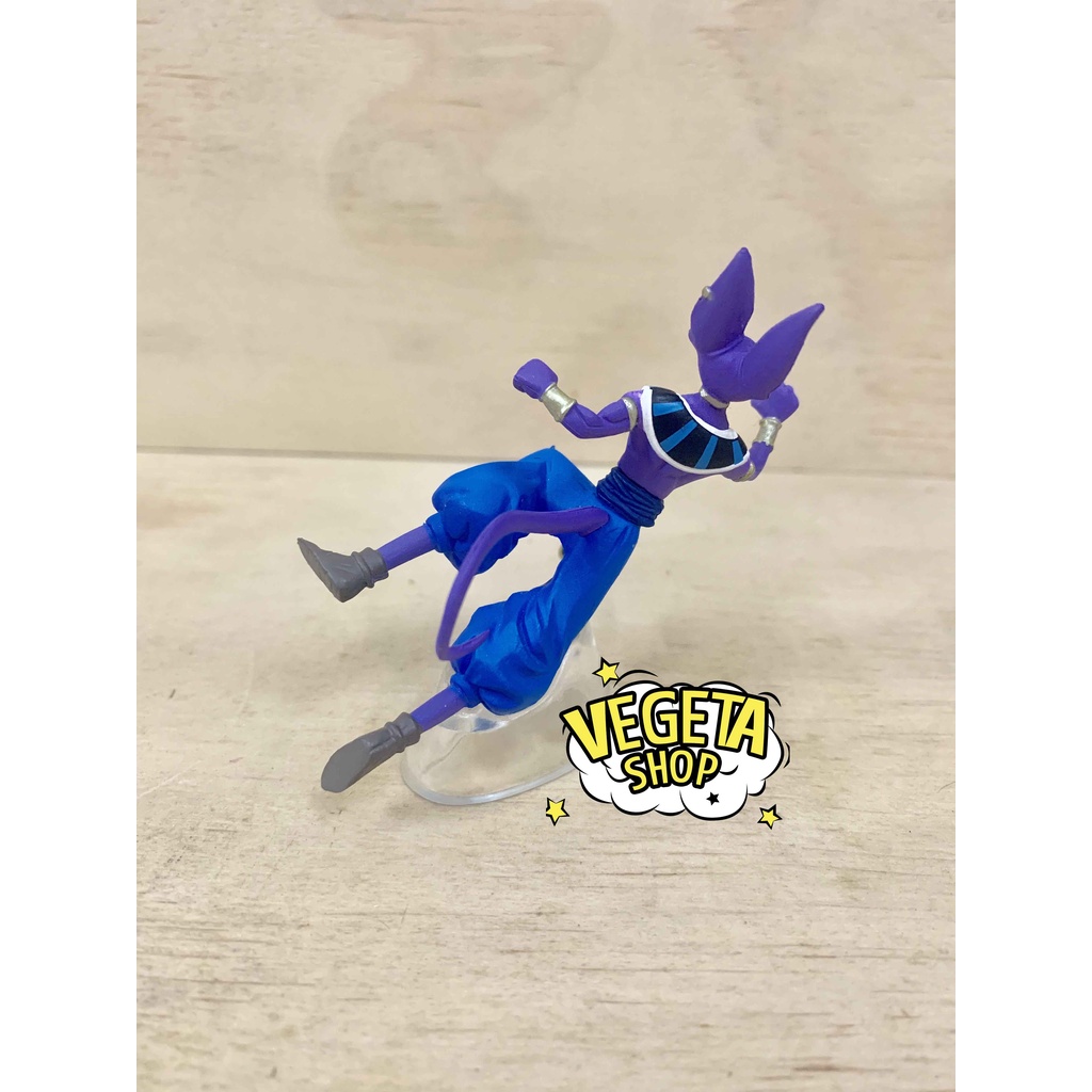 Mô hình Dragon Ball - Mô hình thần hủy diệt Beerus - Gashapon HG - Real chính hãng Bandai - Cao 8cm