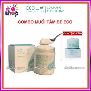 [MUA 4 TẶNG 1] COMBO 4 MUỐI TẮM BÉ ECO 400G- TẶNG 1 MUỐI TẮM ECO 200g+ 1 CỐC CÓ NẮP