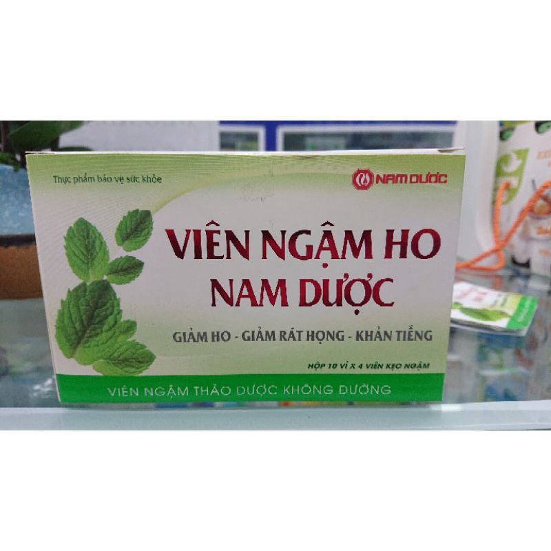 Viên ngậm ho NAM DƯỢC ho kéo dài từng cơn, ho gió, ho khan, ho đờm, khản tiếng, rát họng