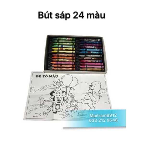 HỘP BÚT CHÌ MÀU 8/12/24 CÂY. HÀNG KHUYẾN MÃI CỦA MÌ GẤU ĐỎ THAILAND/Nestle