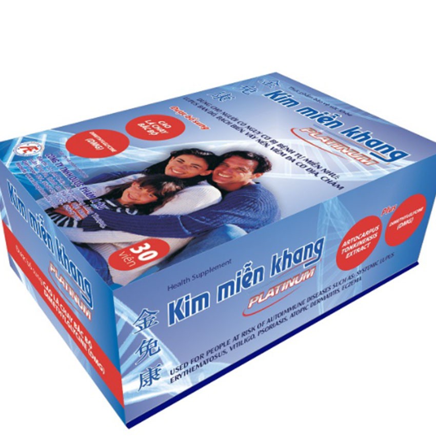 Kim Miễn Khang Platinum giúp giảm nguy cơ tiển triển &amp; mắc các bệnh tự miễn do sức đề kháng kém 30 viên - Cvspharmacy