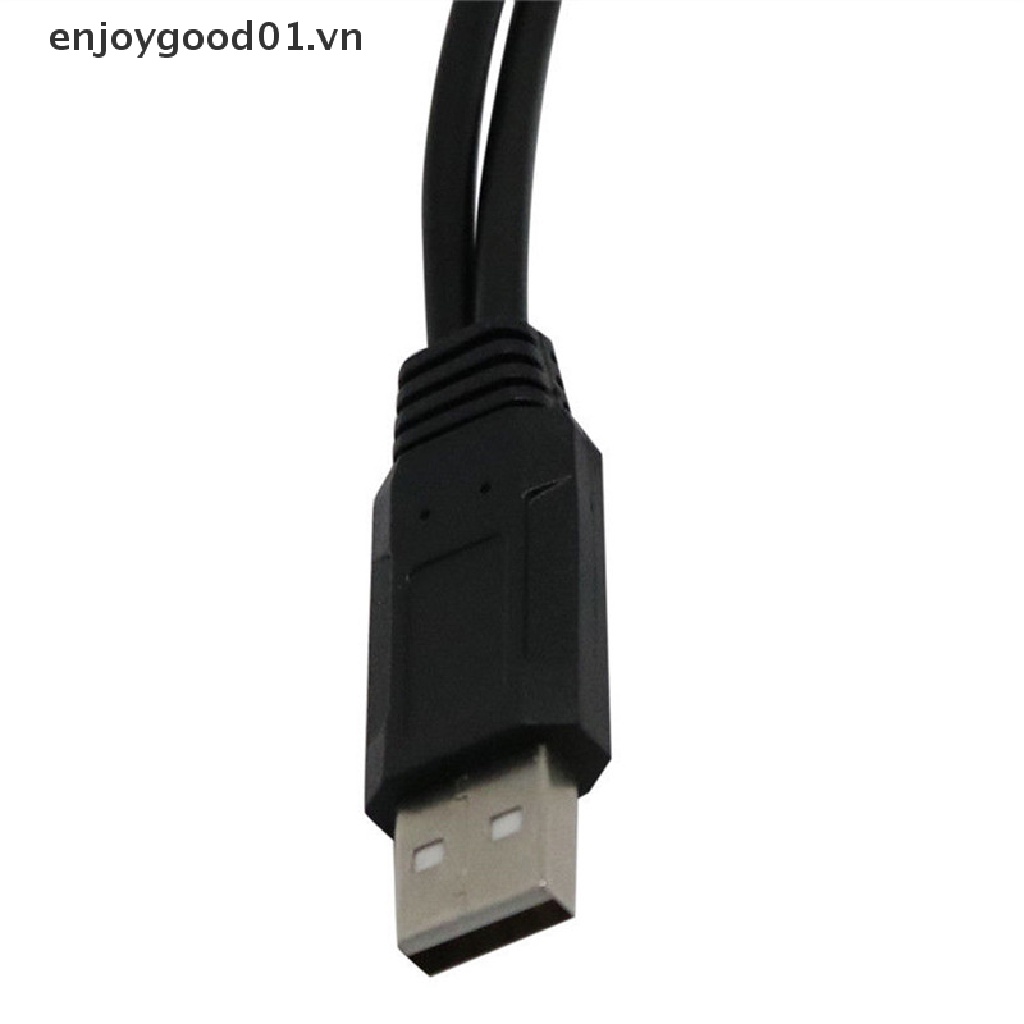 Dây cáp chia 2 cổng USB 2.0 A đầu cắm sang 2 cổng cắm giắc chữ Y chất lượng cao