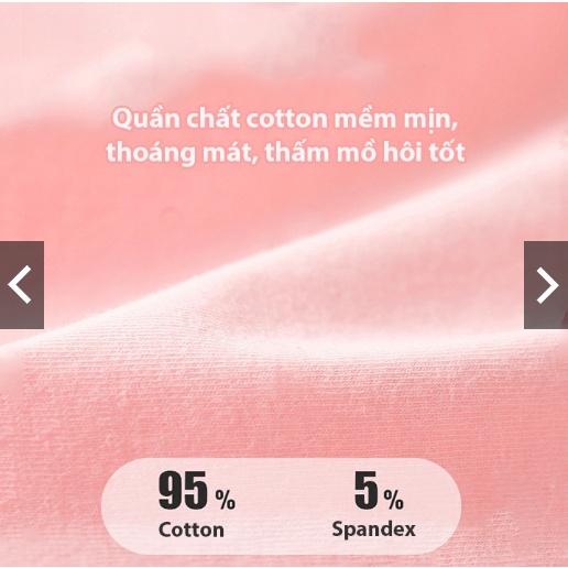 Quần chíp cho bé gái, Quần chíp đùi cho bé 2-10 tuổi hình mèo công chúa chất cotton siêu mềm mịn co dãn