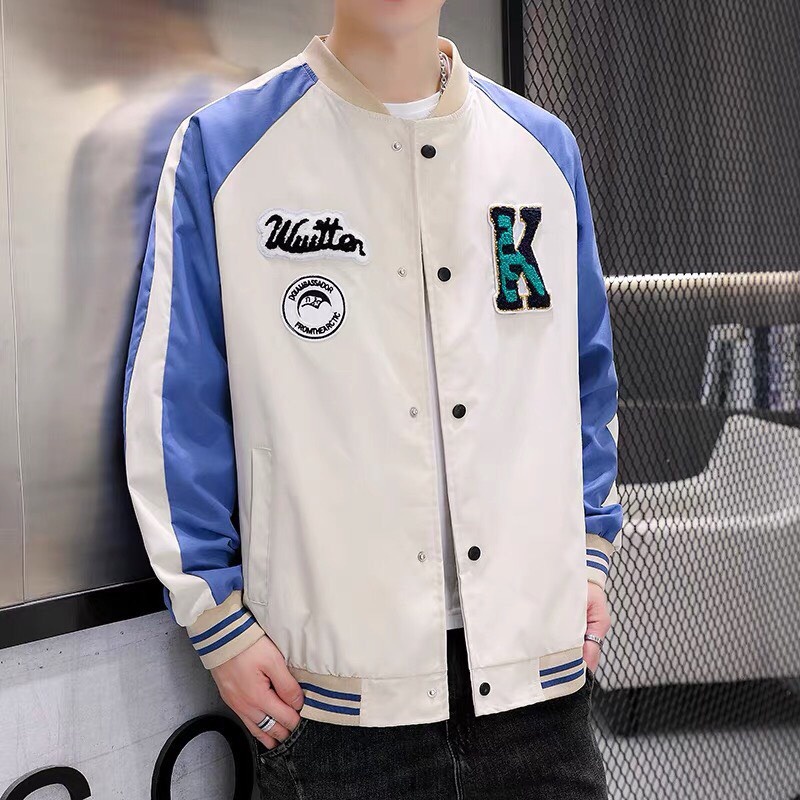 ÁO KHOÁC NỈ BOMBER CHỮ K NÚT BẤM HOTTREND MỚI NHẤT HIỆN NAY LANA FASHION