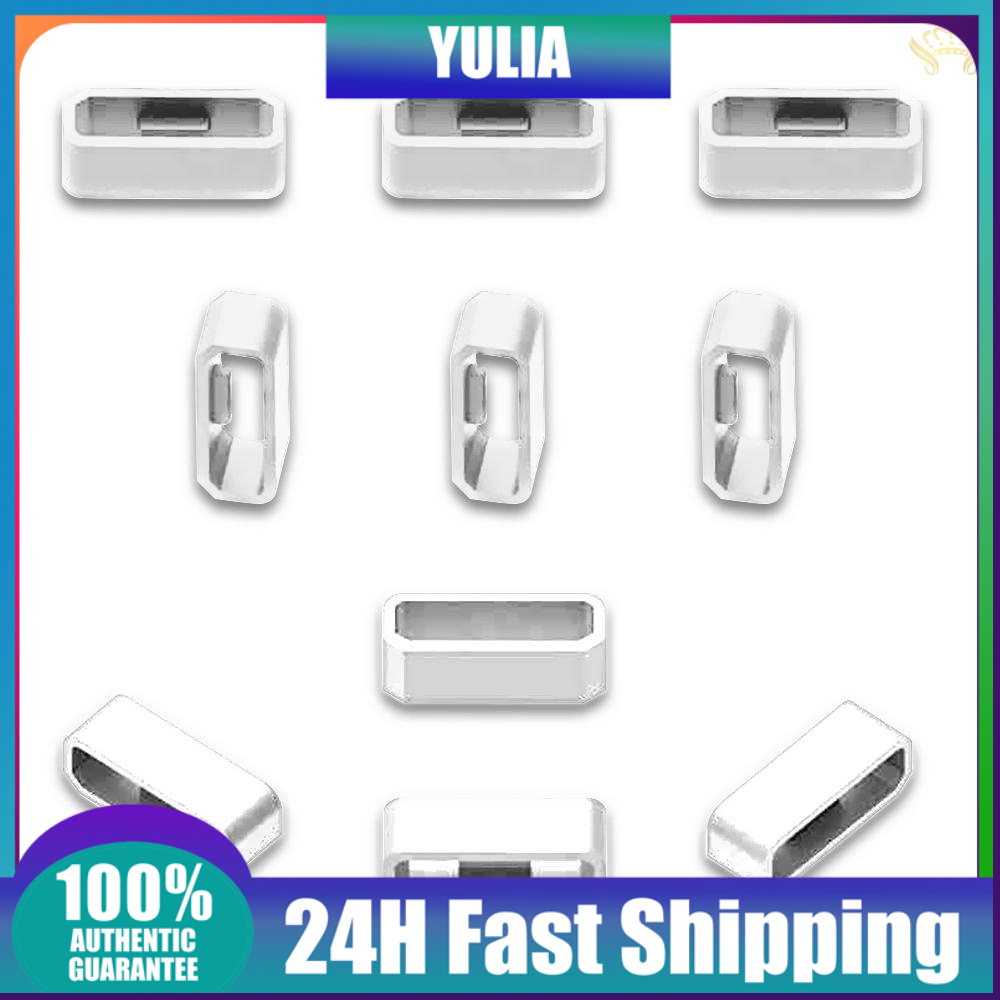 Set 10 Vòng Silicon 18mm Giữ Dây Đồng Hồ Thay Thế Màu Trắng Cho GARMIN