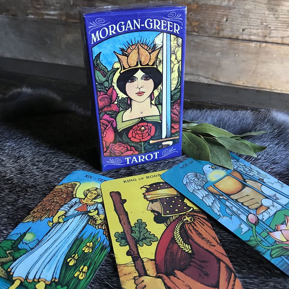 [Size Gốc] Bài Tarot Morgan Greer 78 Lá 7x12 Cm Tặng Đá Thanh Tẩy S34