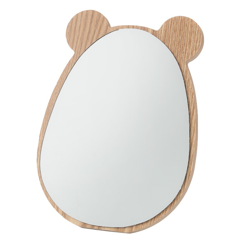 Spot Yousiju gương trang điểm bằng gỗ để bàn lớn gương trang điểm dễ thương phim hoạt hình để bàn trang điểm gương nhỏ công chúa gương