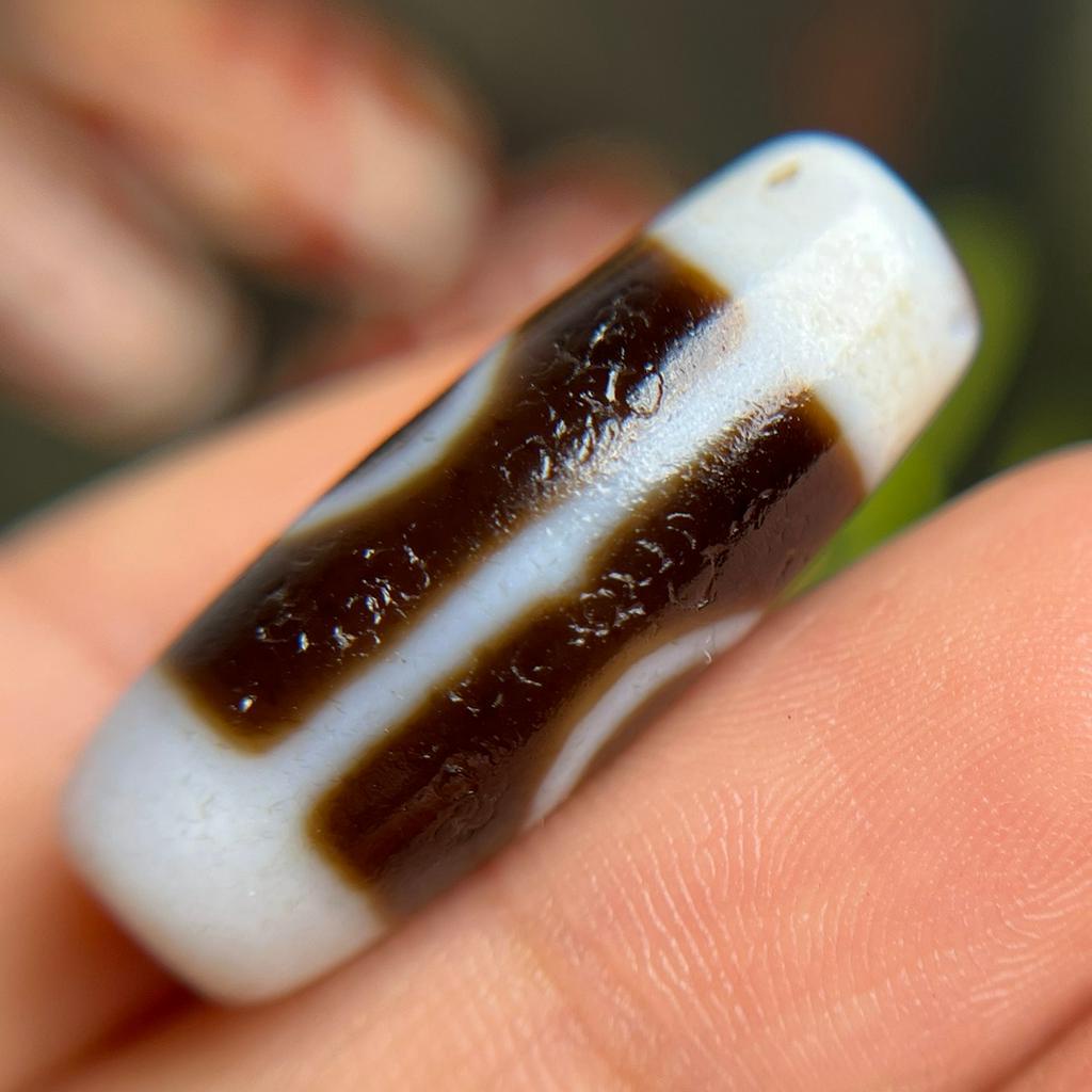 Hạt Dzi Hai Mắt Ngựa Phủ Bột Mịn Cao Cấp Dành Cho Nam Nữ