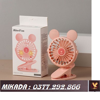 Quạt tích điện mini kẹp bàn có đèn Baseus chính hãng siêu bền cực mát cao cấp | BigBuy360 - bigbuy360.vn