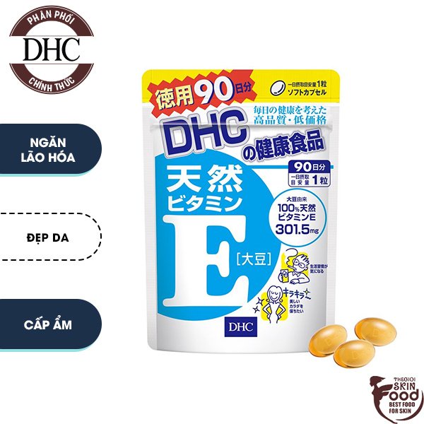 Viên Uống Bổ Sung Vitamin E DHC Natural Vitamin E