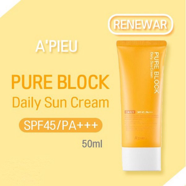 Kem Chống Nắng Pure Block Aqua Sun Gel Apieu