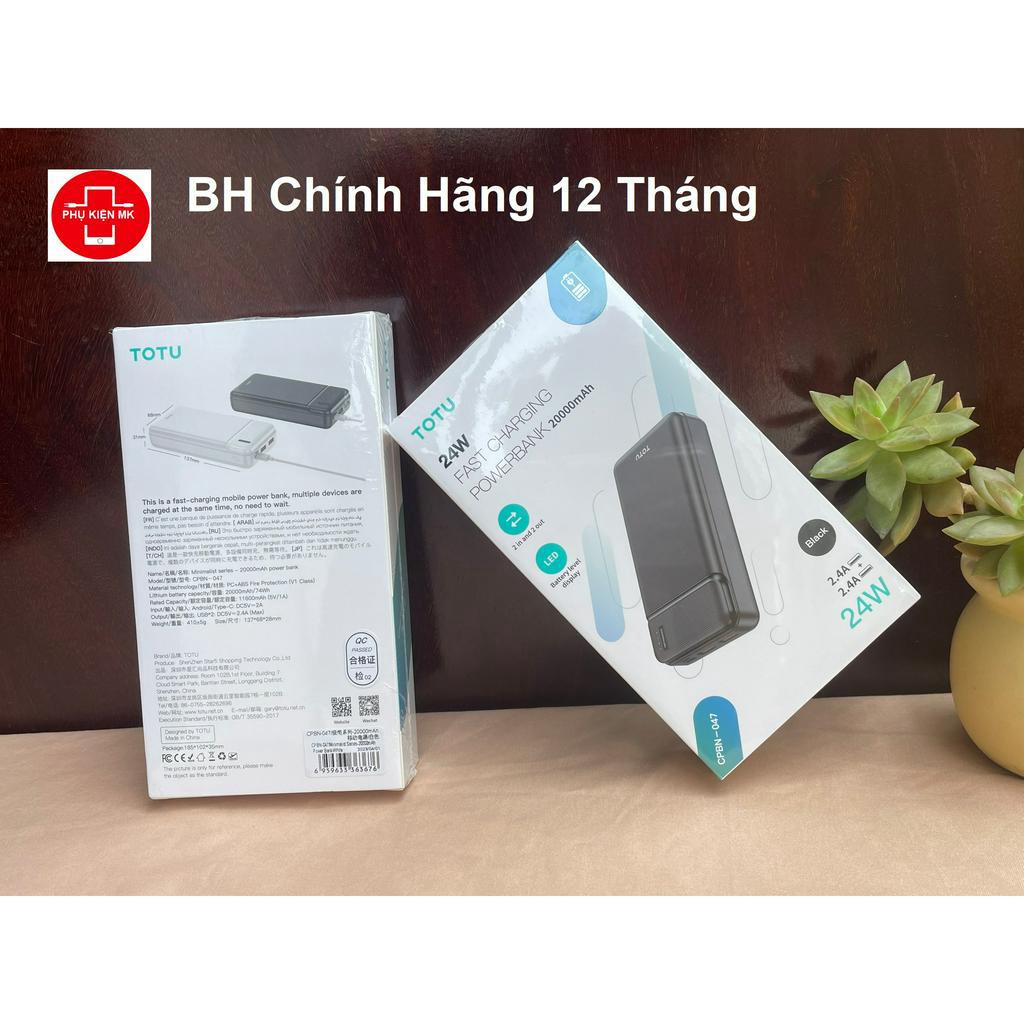 Sạc dự phòng ToTu CPBN047 20000Mah
