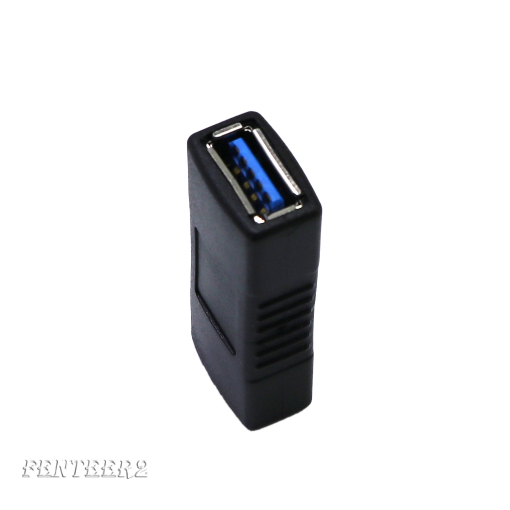 USB 3.0 SuperSpeed Female to Female Converter Adapter Connector Joiner Black