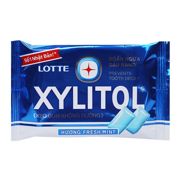 (❣️❣️❣️-5% LN cho quỹ Vacxin Covid19) Kẹo gum không đường Lotte Xylitol ngăn ngừa sâu răng vỉ 11.6g - Đông Anh Pharma