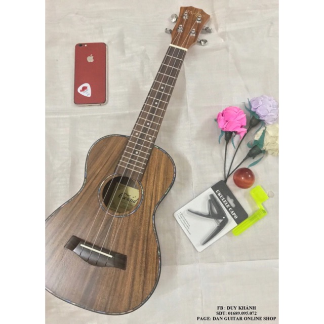 ĐÀN UKULELE CONCERT MẶT GỖ CAO CẤP